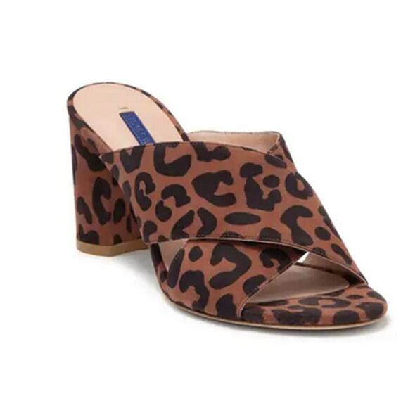Stuart Weitzman Galena Crisscross sandals leopard print - Picture 1 of 9